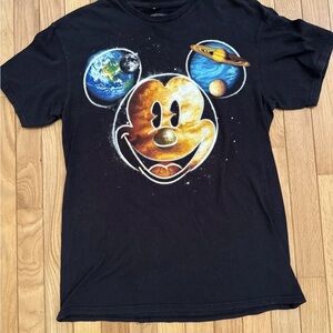 Disney Men’s Tshirt with planet theme size medium